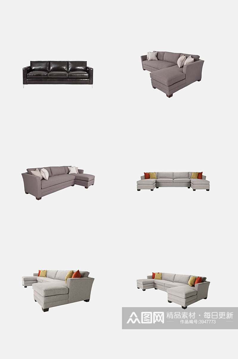 美式沙发家具免抠素材素材