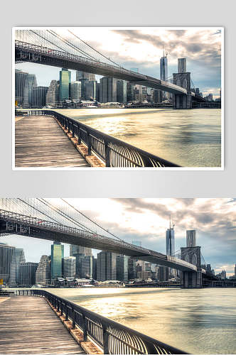 灰色城市桥梁图片