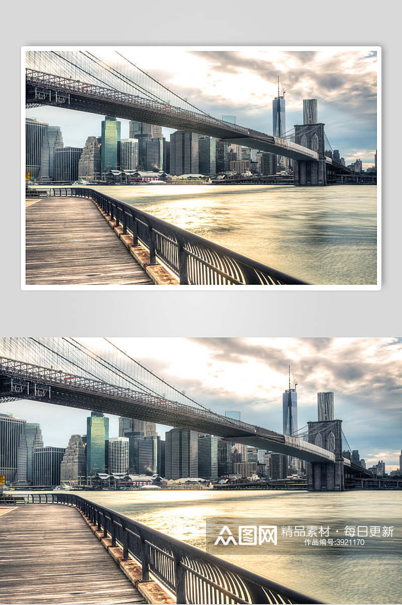 灰色城市桥梁图片素材