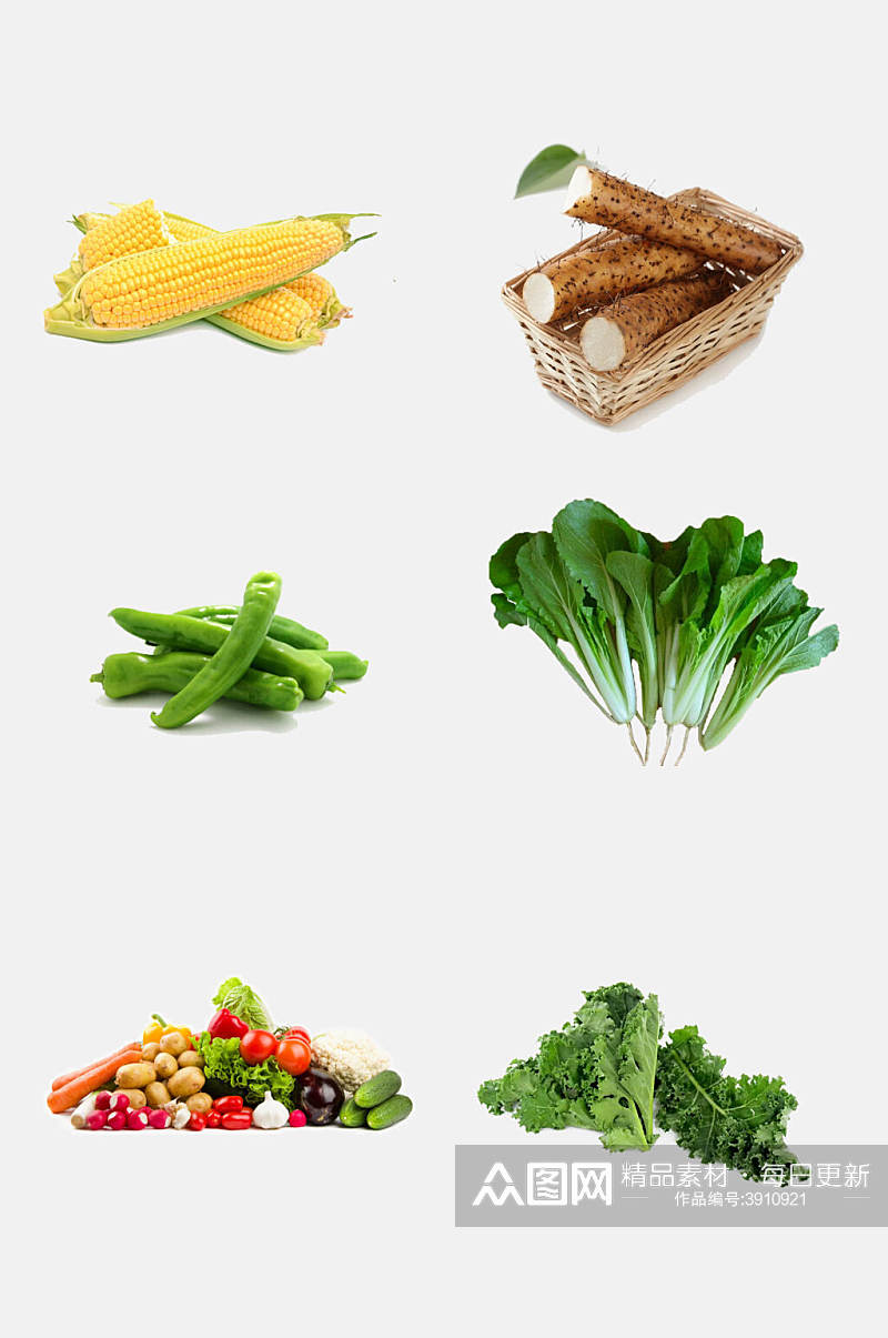 大气玉米各种蔬菜免抠素材素材