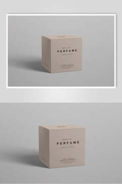 方形阴影立体留白品牌包装设计样机