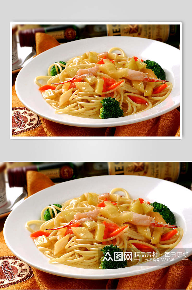 意大利面食浓汤意面图片素材