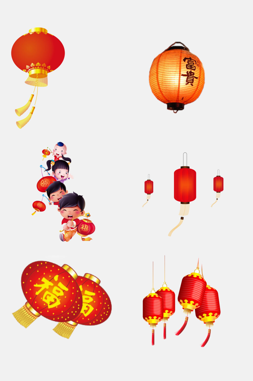 红灯笼古风灯笼免抠素材素材