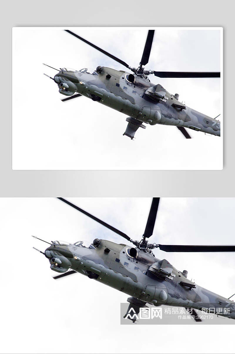 白灰色系直升机图片素材
