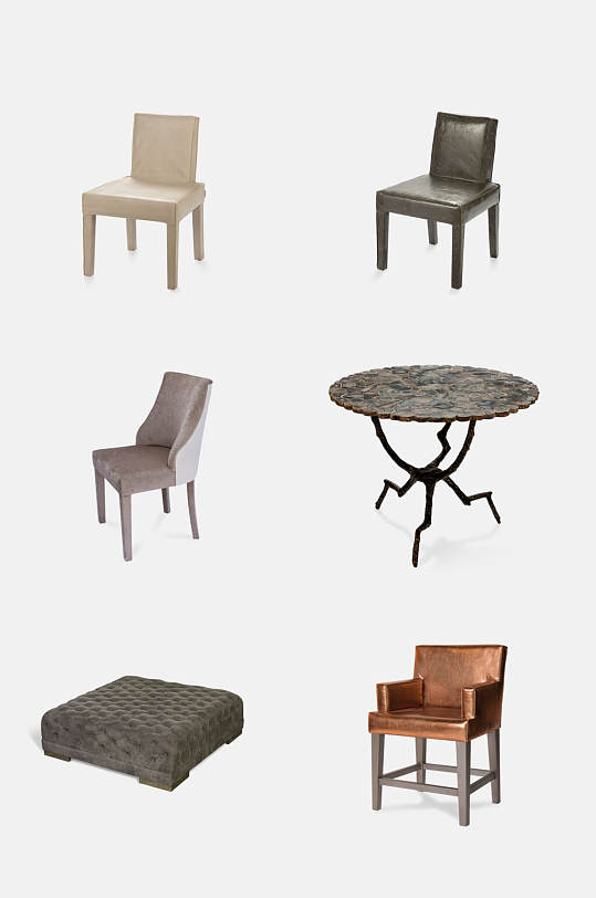 简约现代风后现代家具免抠素材