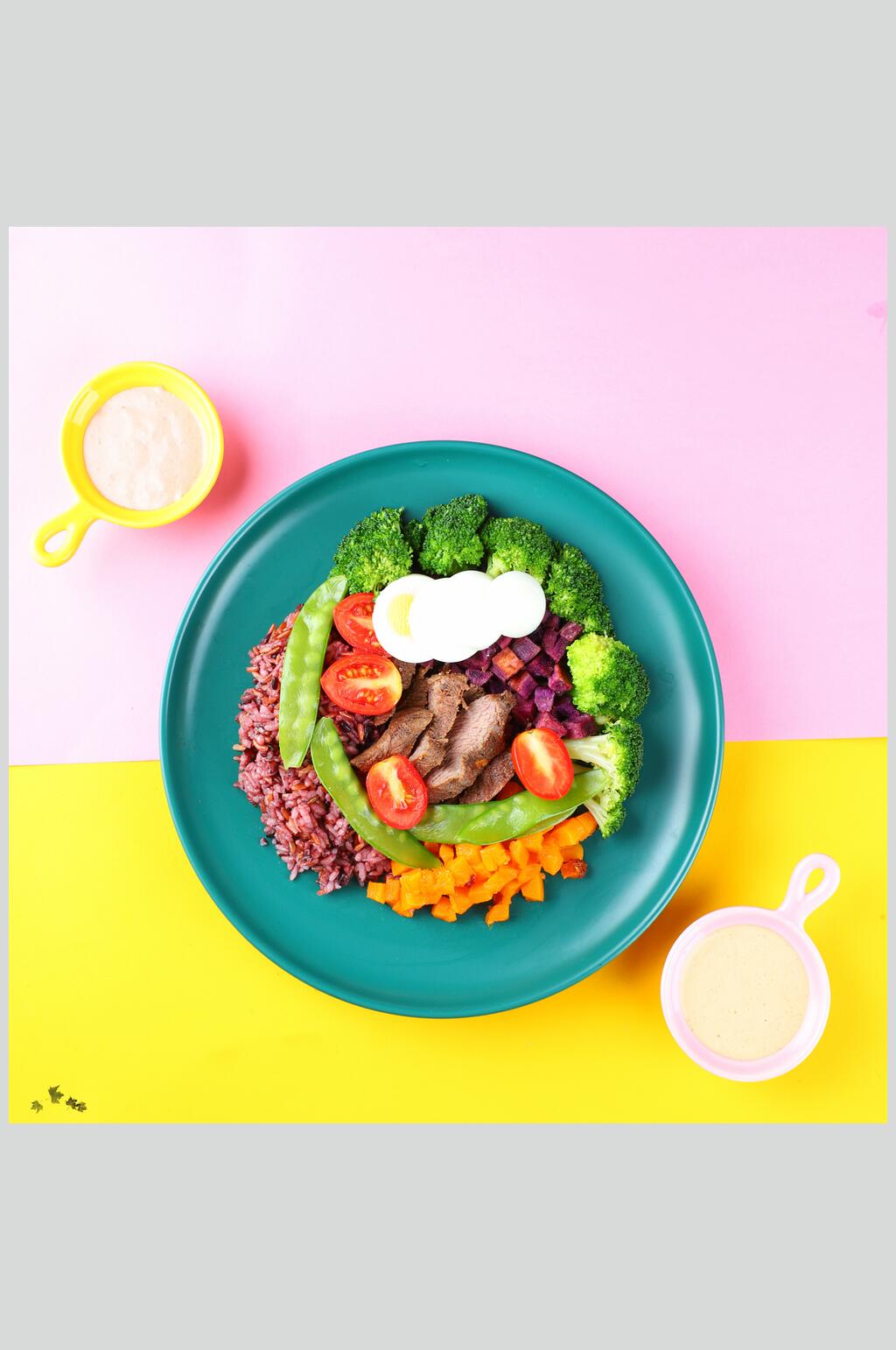 西兰花沙拉美食图片素材