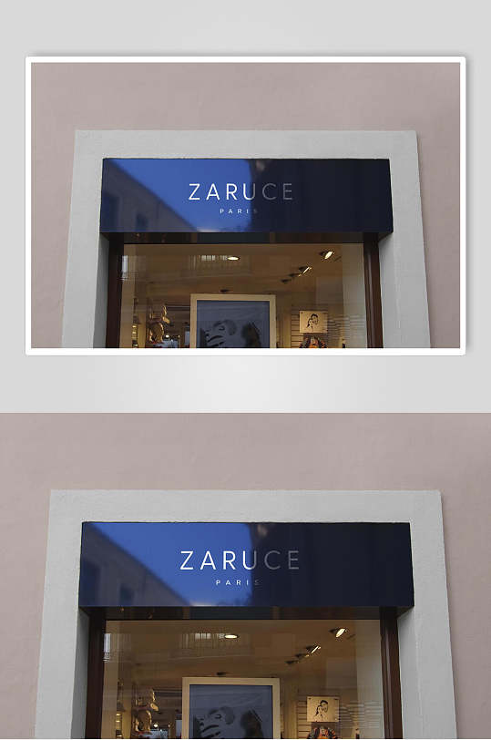 店铺商店门头店招招牌logo样机