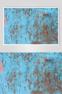 复古裂痕蓝色金属锈迹背景纹理图片