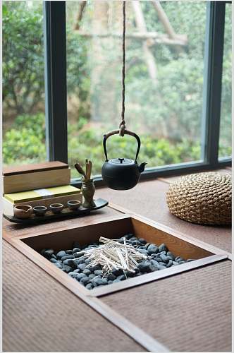 古典传统个性茶杯绿新中式室内图片