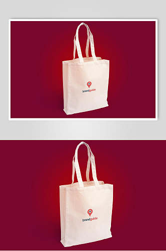 袋子红色高端大气品牌VI设计样机