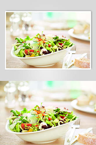 美味青菜蔬果沙拉美食图片