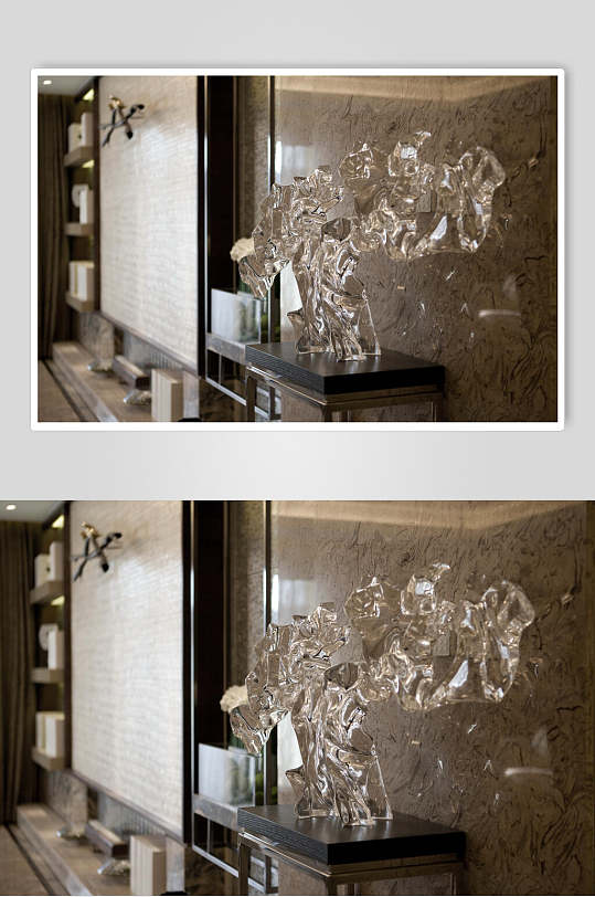 复古优雅文艺置物架新中式室内图片