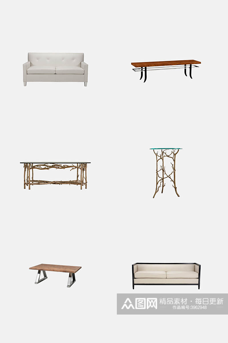 椅子美式家具免抠素材素材