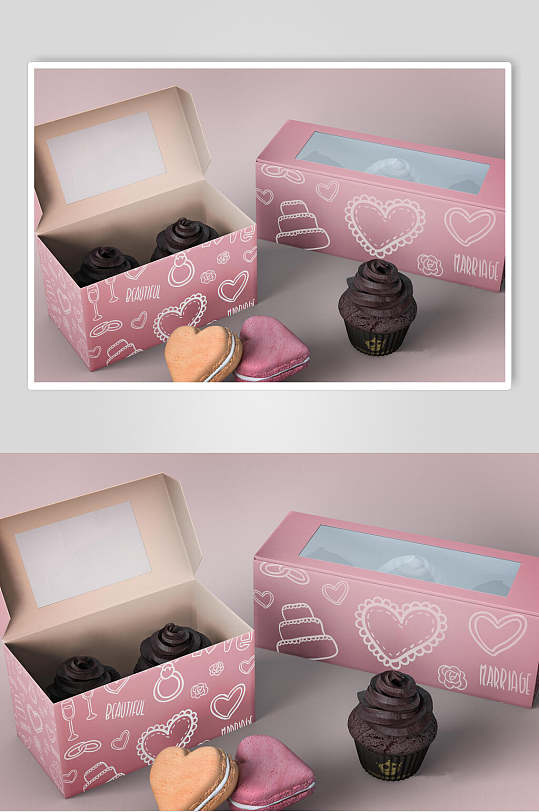 纸杯巧克力甜品食品包装展示样机