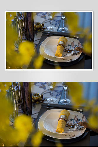 鲜明黄温馨优雅高级新中式室内图片