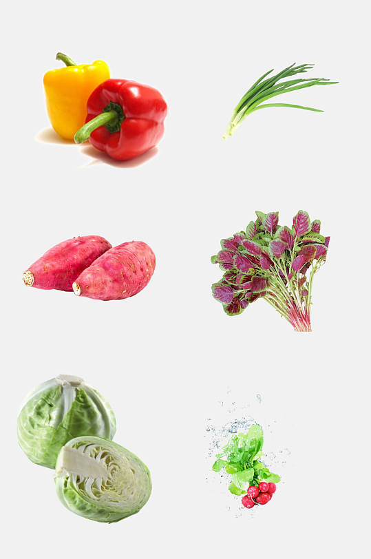 创意红苋菜各种蔬菜免抠素材