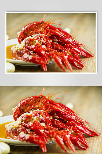 蒜香小龙虾美食图片