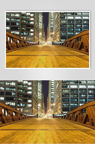 大气时尚高级感道路黄城市桥梁图片