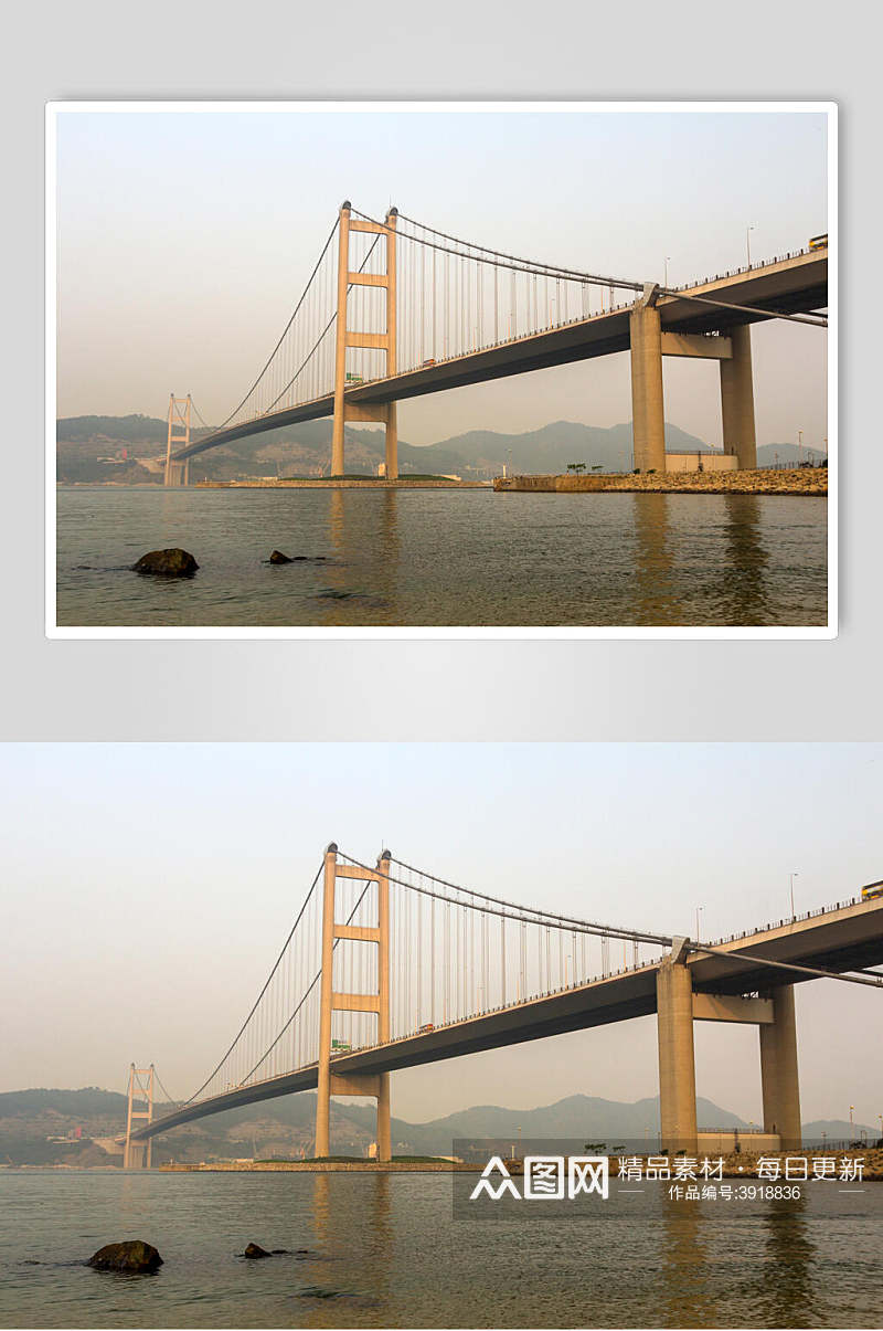 优雅时尚高级感河水城市桥梁图片素材