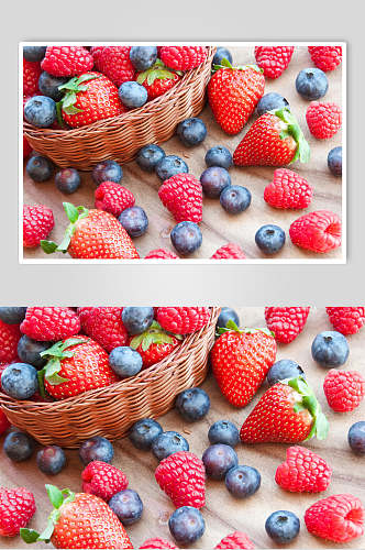 篮子浆果水果图片