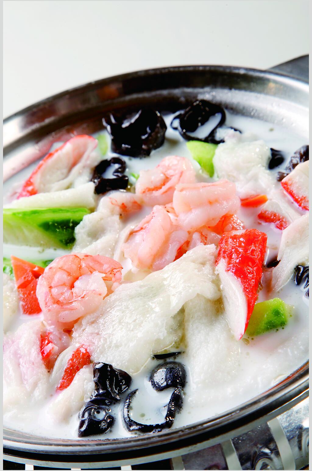 丝瓜浸三鲜图片素材