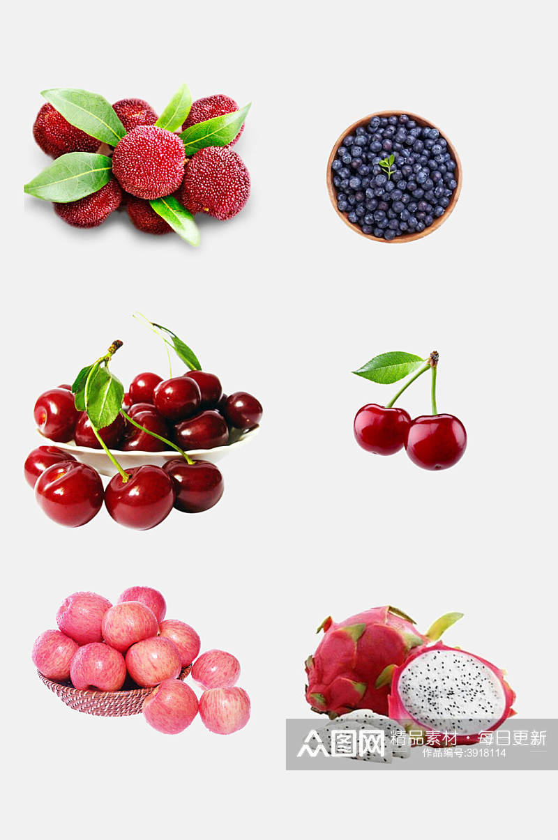 清新新鲜水果免抠素材素材