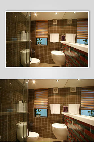 个性优雅高级感浴室新中式室内图片