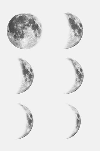 月牙月球月亮免抠素材