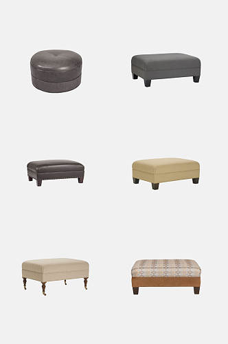 创意皮沙发美式家具免抠素材
