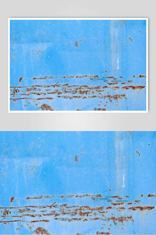复古裂痕蓝色金属锈迹背景纹理图片