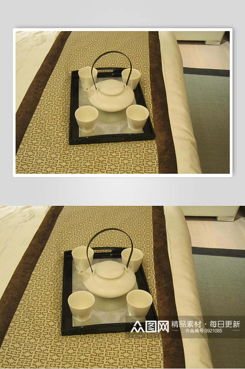 新中式茶具室内图片素材