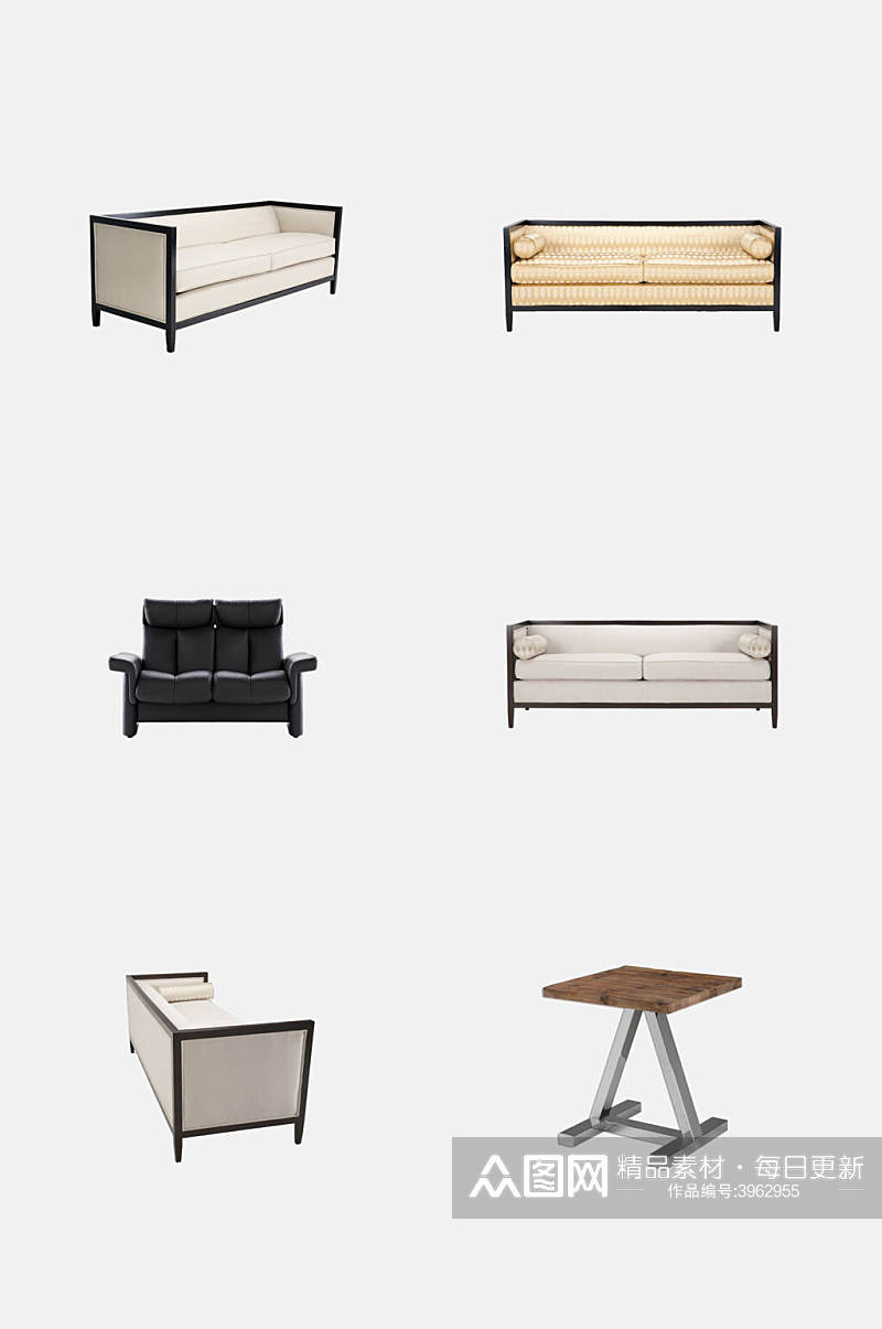 沙发美式家具免抠素材素材