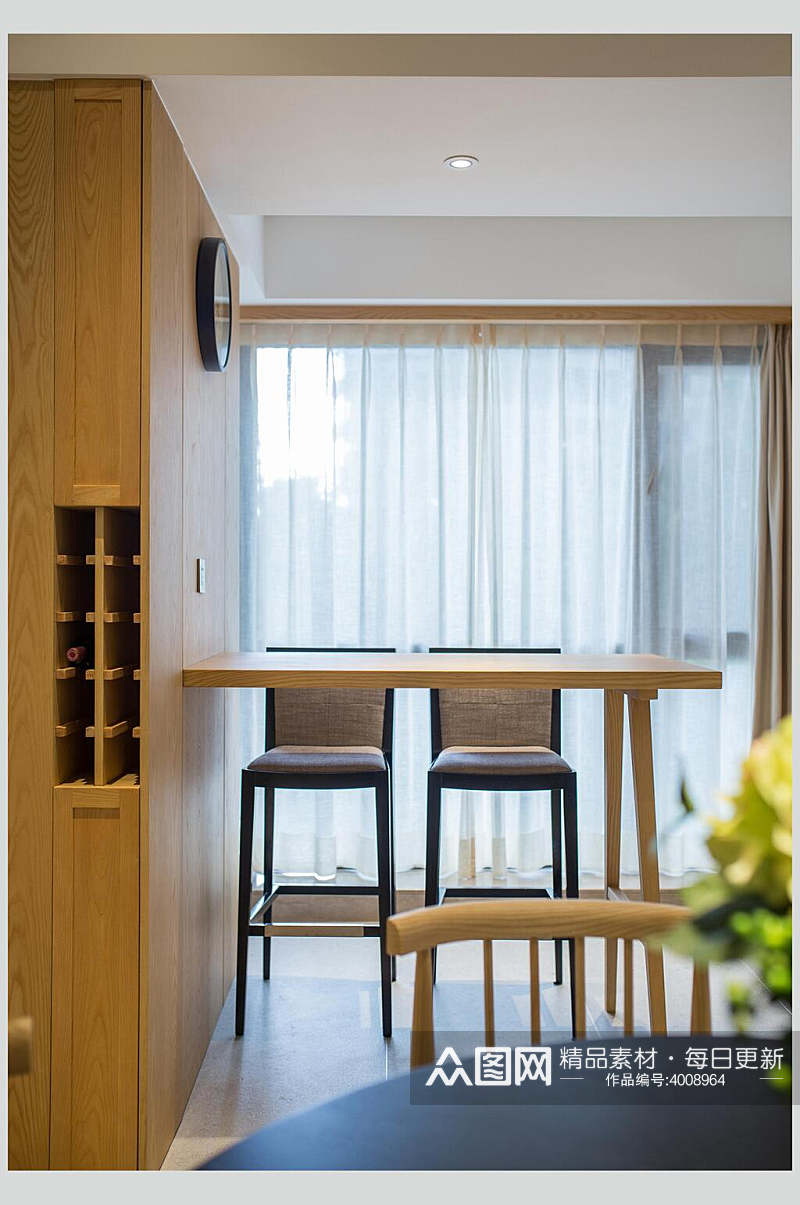 椅子桌子创意高端新中式二居室图片素材