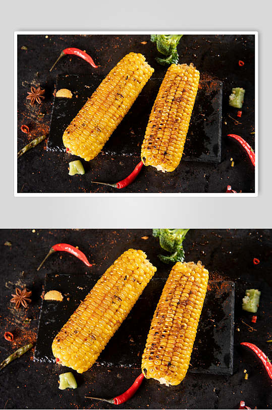 玉米烤串烧烤图片