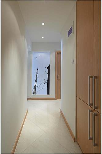 高端个性走廊门把手日式二居室图片