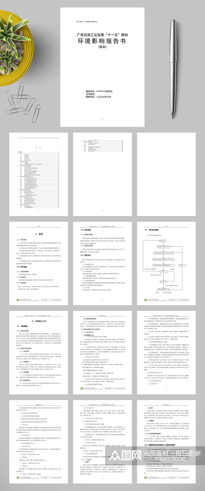 精美环境影响报告书WORD素材