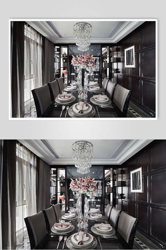 餐厅复古装修设计图片-众图网