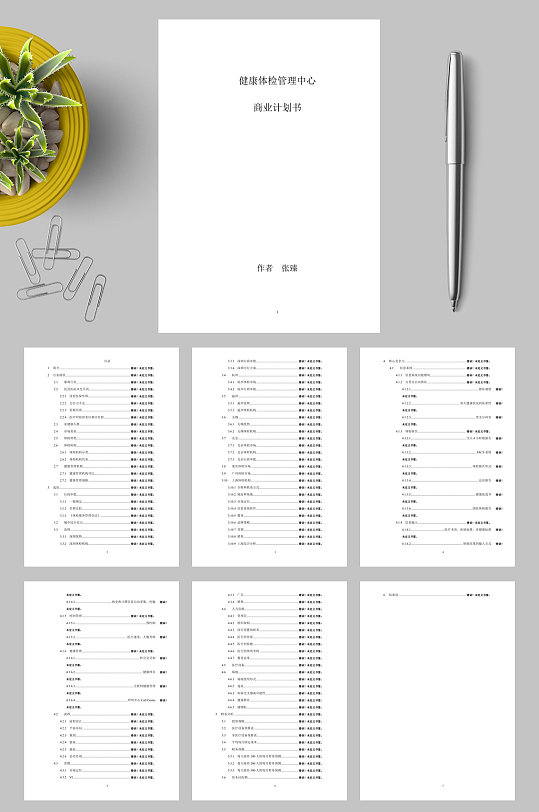 健康体检管理中心商业计划书WORD