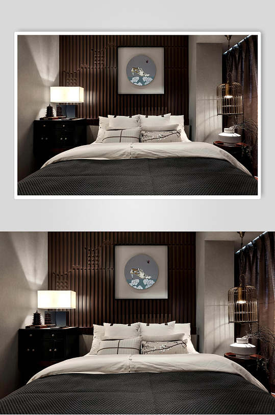 杯子枕头创意高端新中式二居室图片