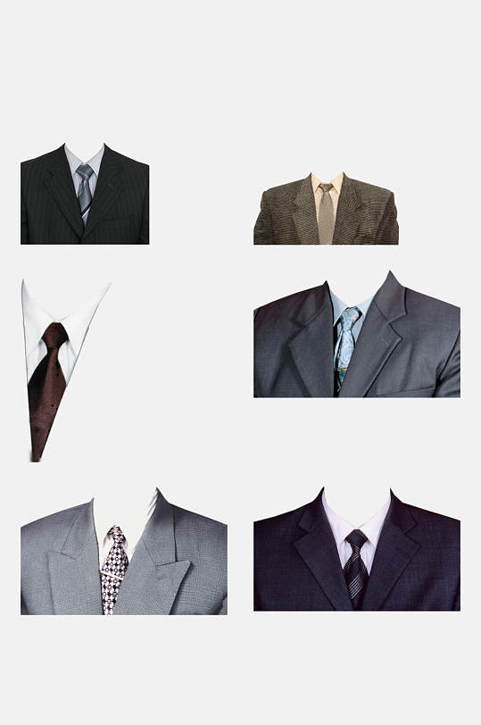 经典男士正装半身照正装照免抠素材