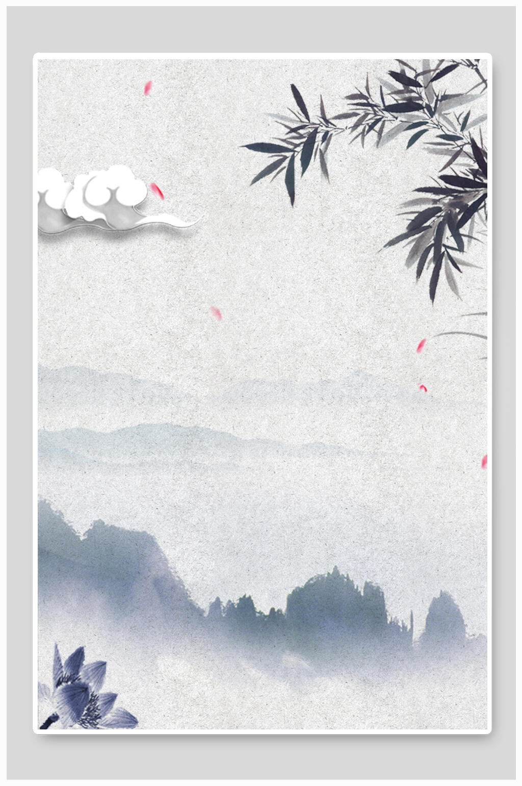 水墨画中国风背景素材