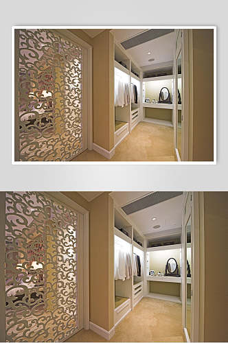 大门摆件创意高端镜子欧式别墅图片