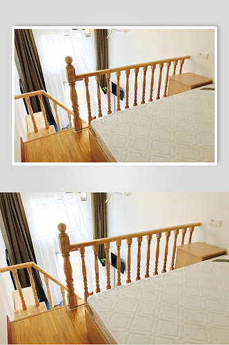 高端创意扶手楼梯窗帘迷你公寓图片