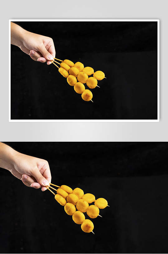 黄金丸子烤串烧烤图片