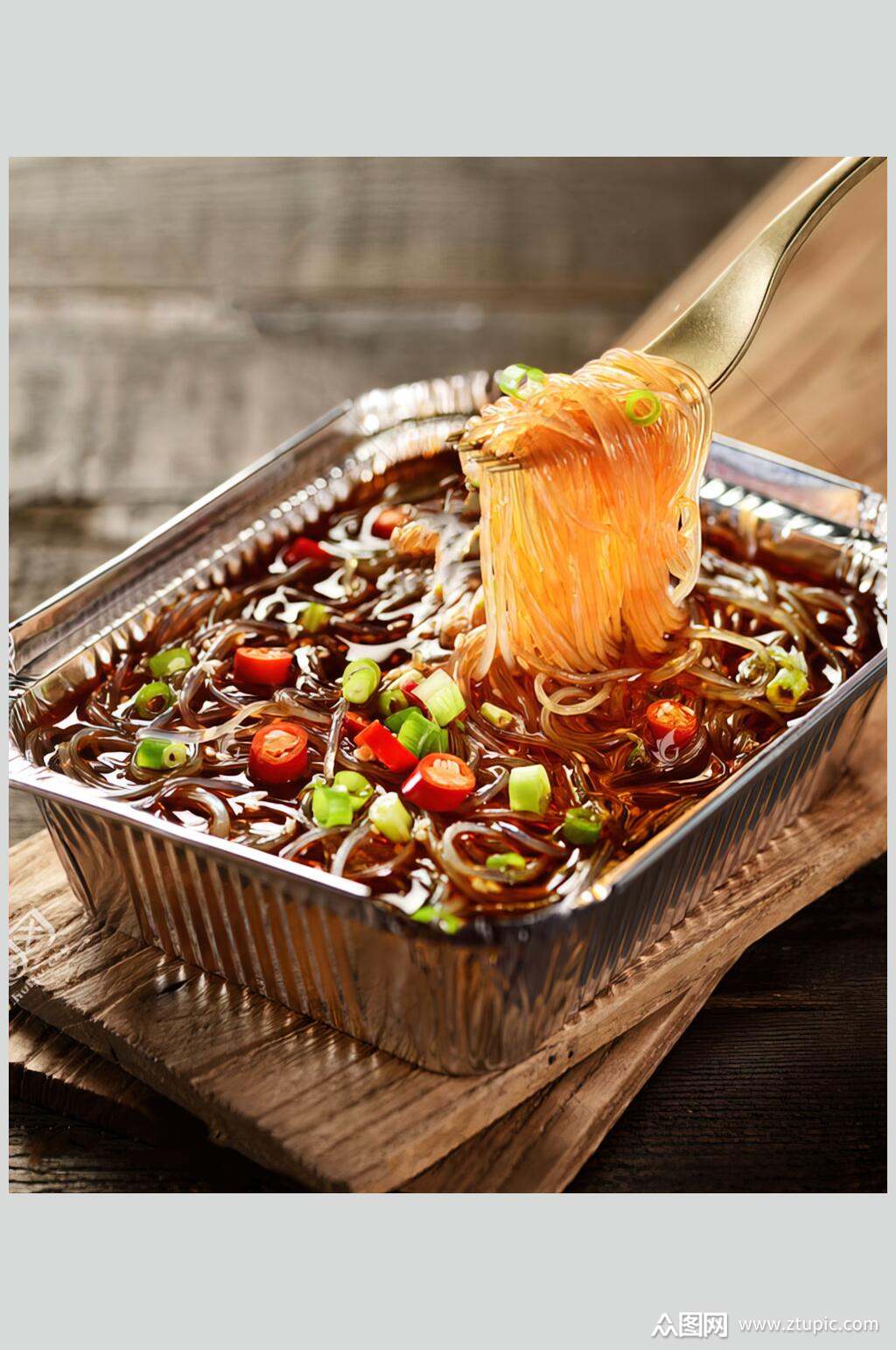 可口锡纸粉丝图片素材