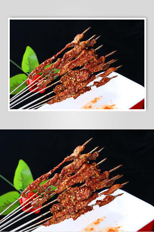 猪肉烤串烧烤图片