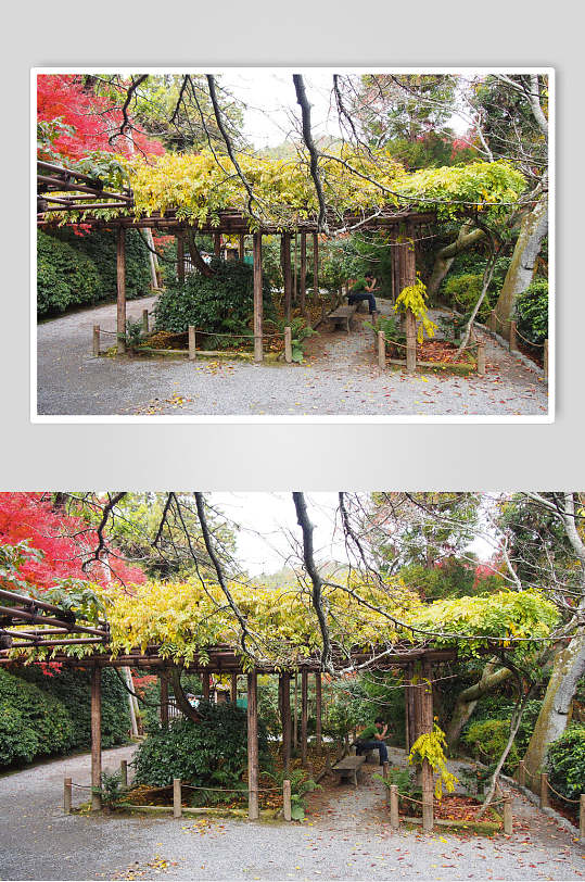 创意大气凉亭日式庭院图片