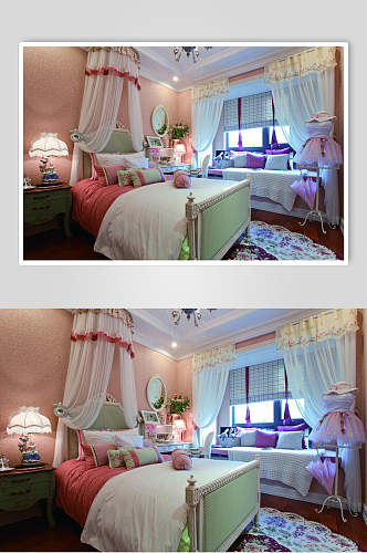 简约大气床单灯具卧室家装设计图片