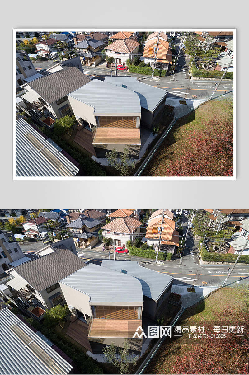 创意大气艺术日式独栋别墅图片素材