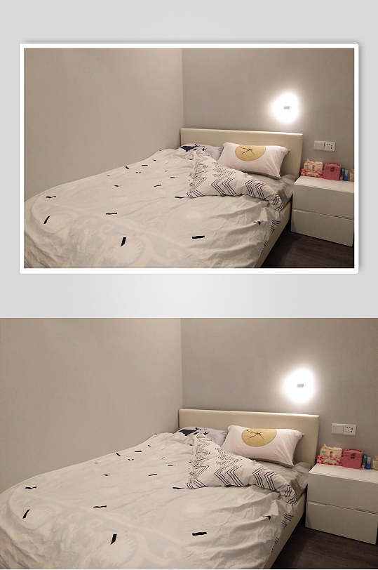 白色床单迷你公寓图片